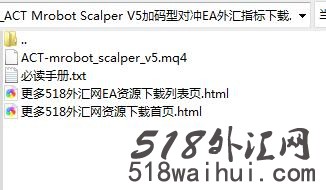 ACT Mrobot Scalper V5加码型对冲EA外汇指标下载