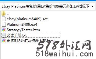 Ebay Platinum智能交易EA售价409美元外汇EA指标下载!