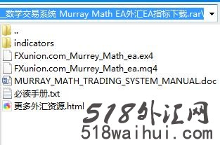 数学交易系统 Murray Math EA外汇EA指标下载