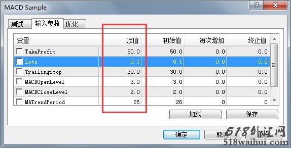 EA测试参数修改