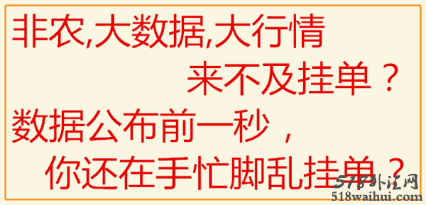 大行情非农一键双向挂单脚本/两款版本!