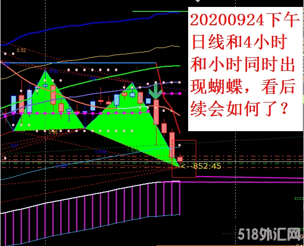 外汇MT4指标  蝴蝶指标  非常实用