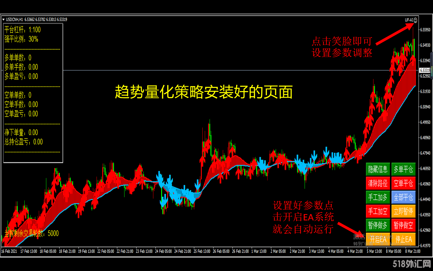 趋势量化安装好的页面.png