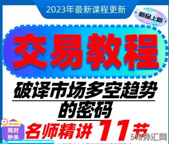 破译外汇市场多空趋势专题自学波段名师精讲教学课程币圈大佬推荐